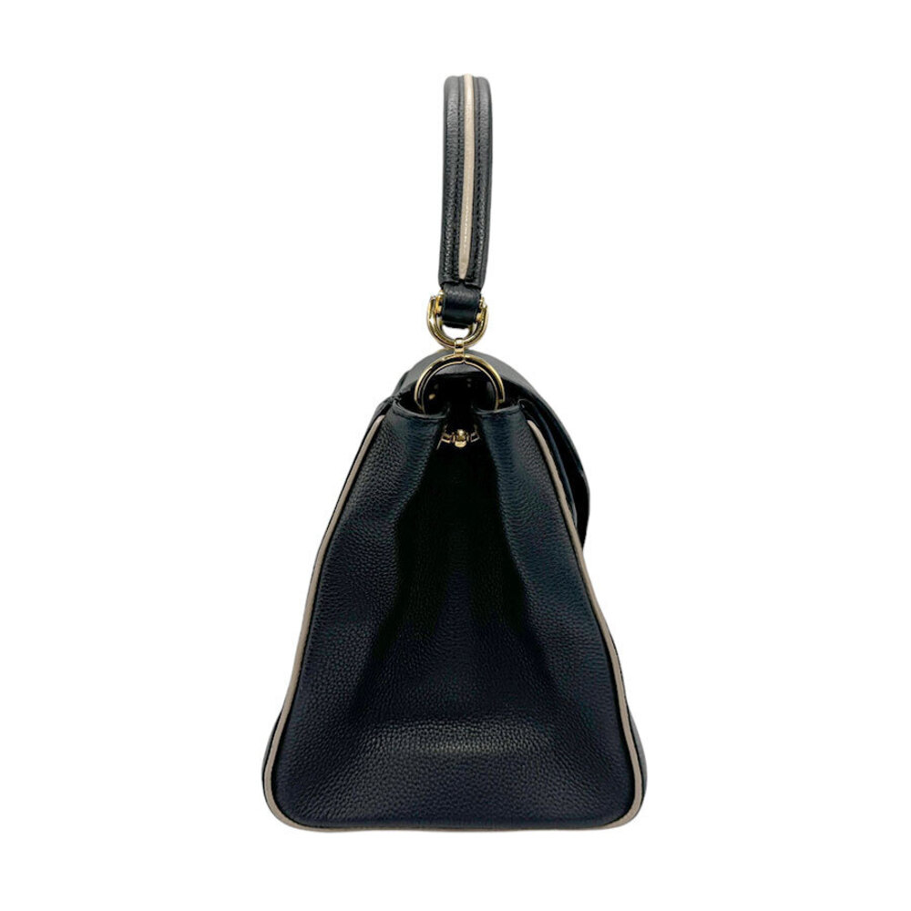Louis Vuitton Black Double Leather Bag Monogram Shoulder V